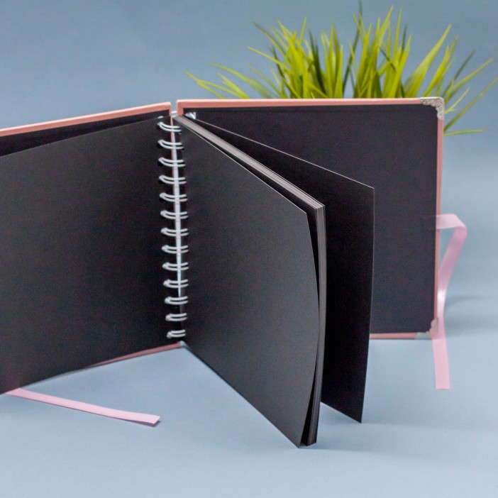 Фотоальбом &quot;Metal&quot;, pink (17,5 х 17,5 см) 