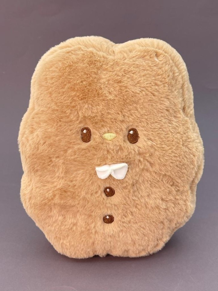 Мягкая игрушка (3+) "Кролик-печенье", коричневая, 20 см