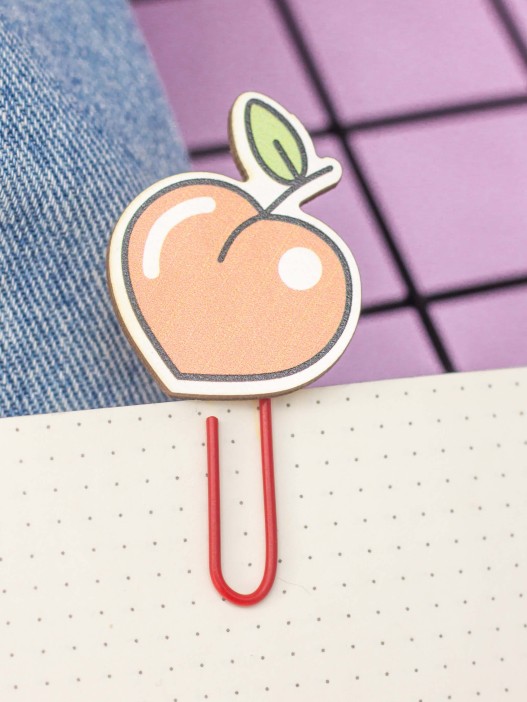 Закладка - скрепка &quot;Peach&quot; 