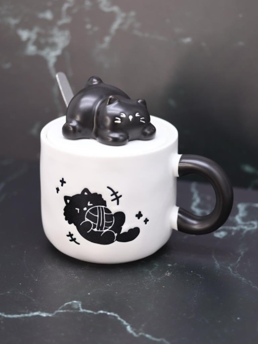 Кружка «Playful cat on the back», mix (380 ml) 