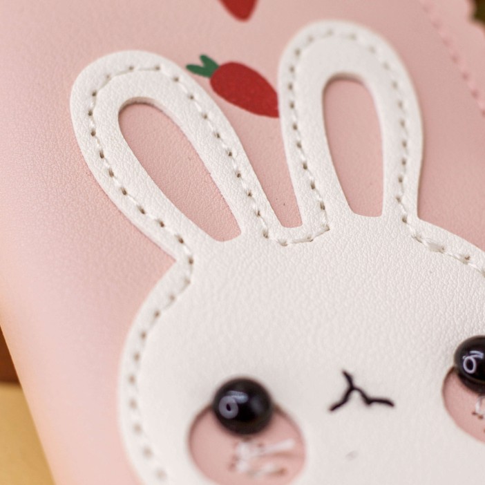 Визитница "Head hare", pink 