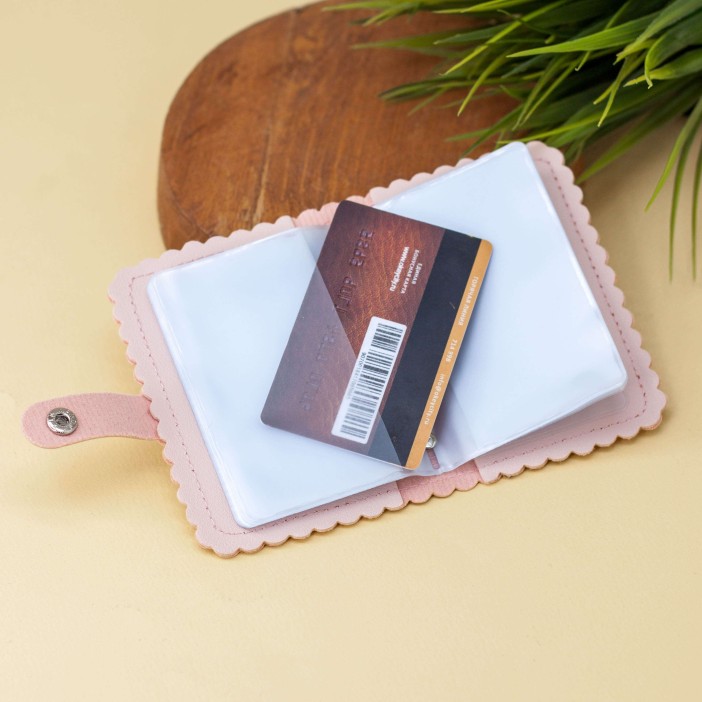 Визитница "Head hare", pink 