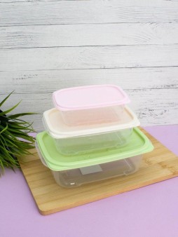 Набор контейнеров 3 шт. «Color life» (1.1 л, 0.55 л, 0.26 л)