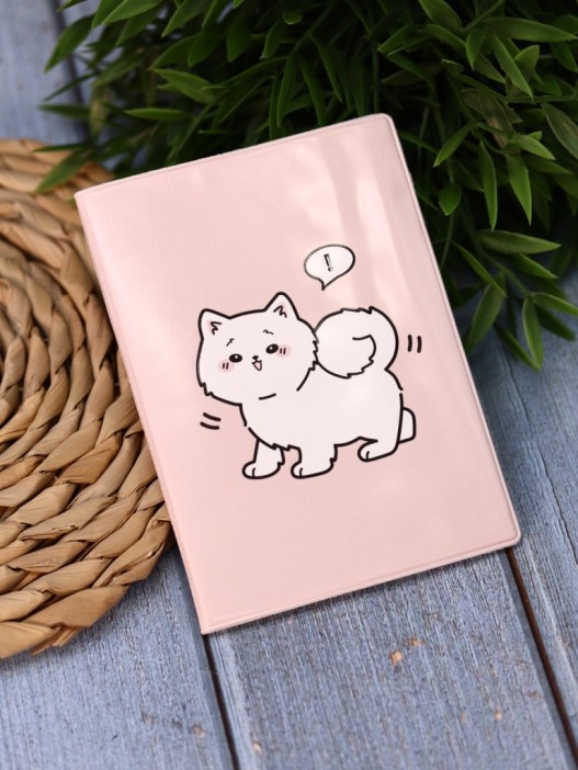Обложка для паспорта Аниме «White cat», плотность 560 мкм 