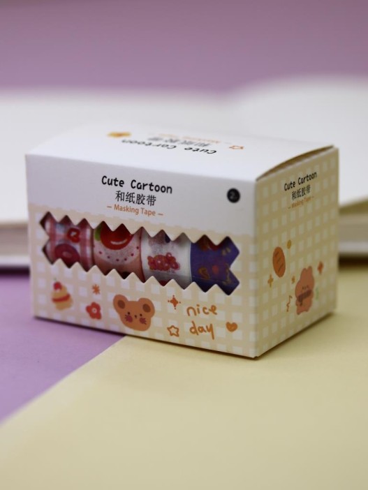 Набор декоративного скотча &quot;Cute cartoon Nice&quot;, yellow 