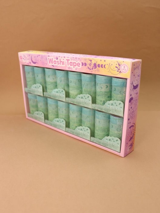 Набор декоративного скотча 10 шт. &quot;Night magic&quot;, green 