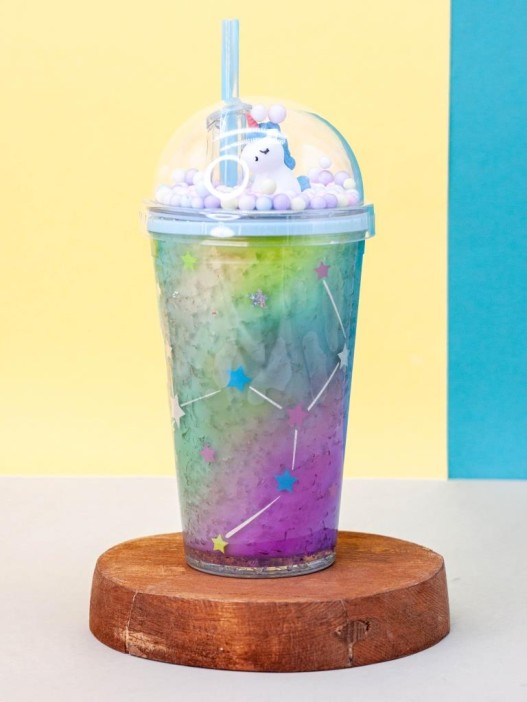 Тамблер iLikeGift &quot;Unicorn star&quot;, blue (450 ml) 