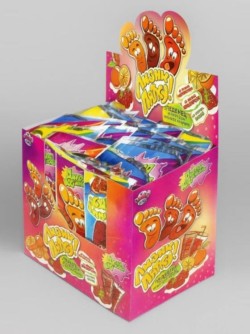 Леденец на палочке с кислой пудрой «Лизни пятку», 48 шт.