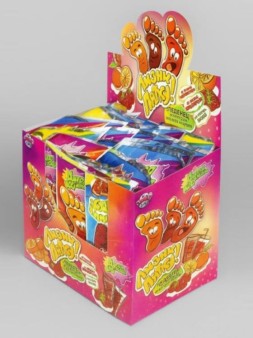 Леденец на палочке с кислой пудрой «Лизни пятку», 48 шт.