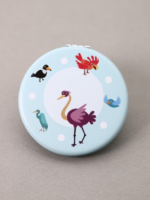 Зеркало "Bird circle", blue 