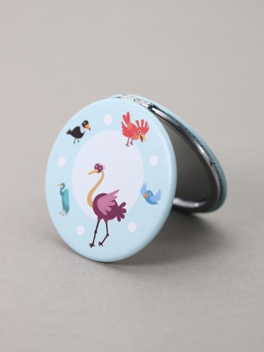 Зеркало "Bird circle", blue 