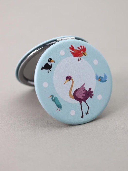 Зеркало "Bird circle", blue 