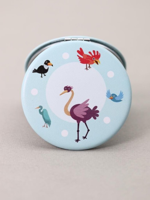 Зеркало "Bird circle", blue 