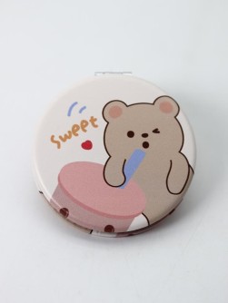 Зеркало "Sweet cocktail round", yellow