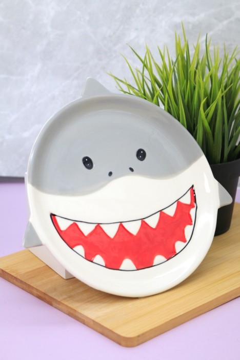 Тарелка керамическая «Shark plate», 21х22 см 