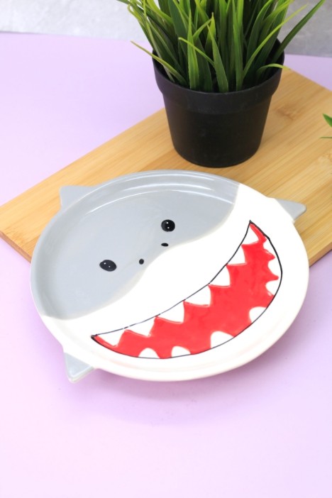 Тарелка керамическая «Shark plate», 21х22 см 