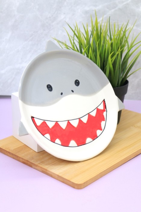 Тарелка керамическая «Shark plate», 21х22 см 