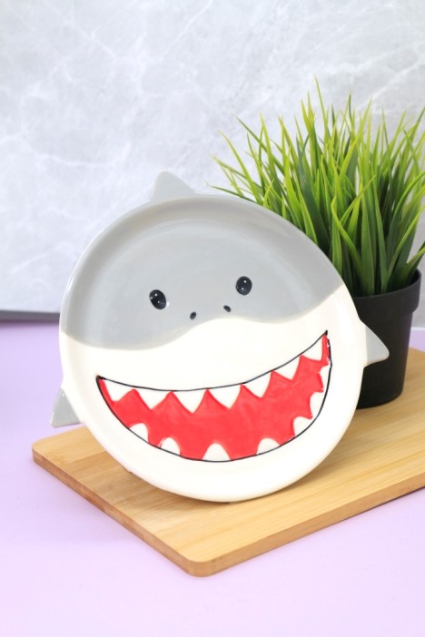 Тарелка керамическая «Shark plate», 21х22 см 
