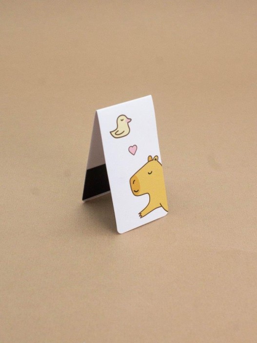 Набор магнитных закладок «Capybara and duck», 4 шт., 35х70 мм 