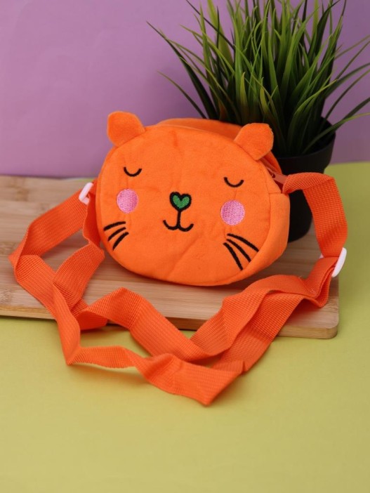 Сумочка плюшевая &quot;Tiger&quot;, orange (15*13 см) 