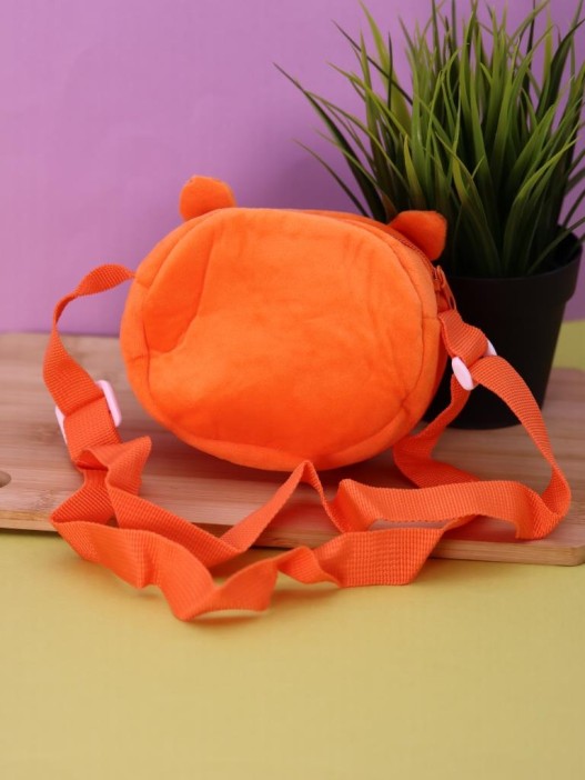 Сумочка плюшевая &quot;Tiger&quot;, orange (15*13 см) 