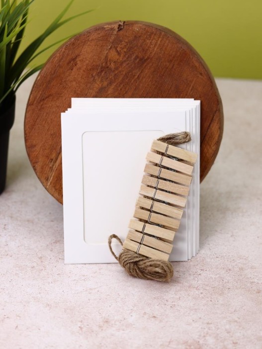 Крафтовые фоторамки «Classic», white, 9.4*11.4 см 