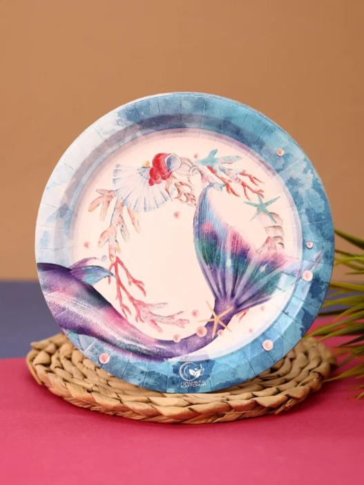 Набор бумажных тарелок 6 шт. &quot;Русалка&quot; (180 мм) 