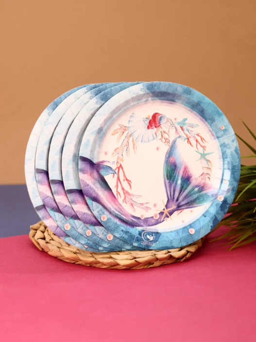 Набор бумажных тарелок 6 шт. &quot;Русалка&quot; (180 мм) 