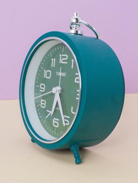 Часы-будильник «Loft», green (15,5х15,5 см) 
