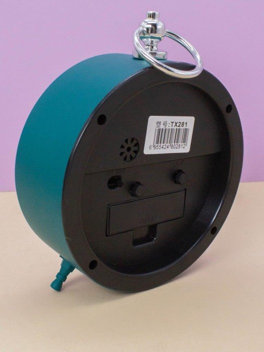 Часы-будильник «Loft», green (15,5х15,5 см) 