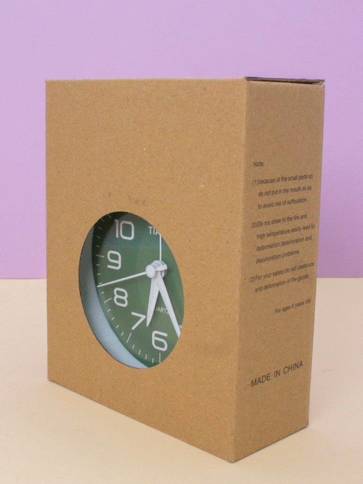 Часы-будильник «Loft», green (15,5х15,5 см) 