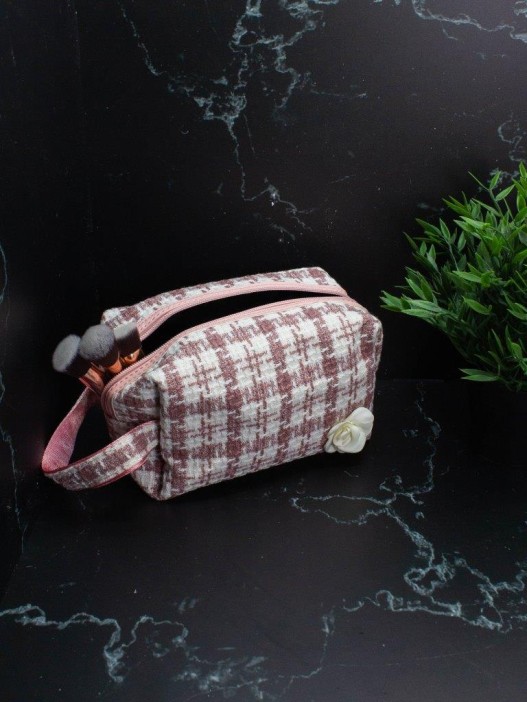 Косметичка &quot;Style flower&quot;, pink (15х20х10 см) 