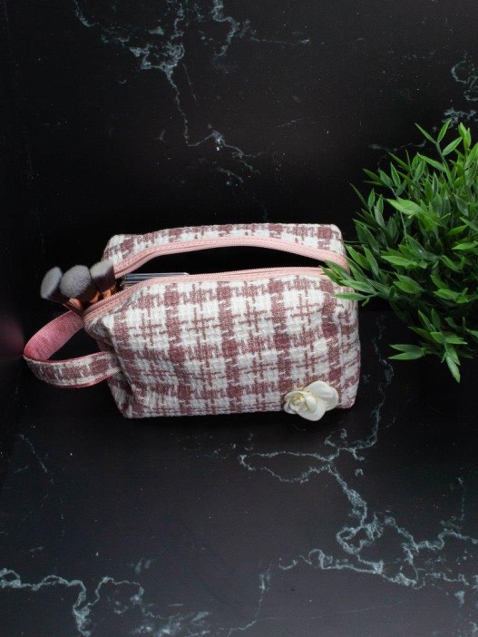 Косметичка &quot;Style flower&quot;, pink (15х20х10 см) 