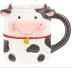 Кружка керамическая «Round cow», black 
