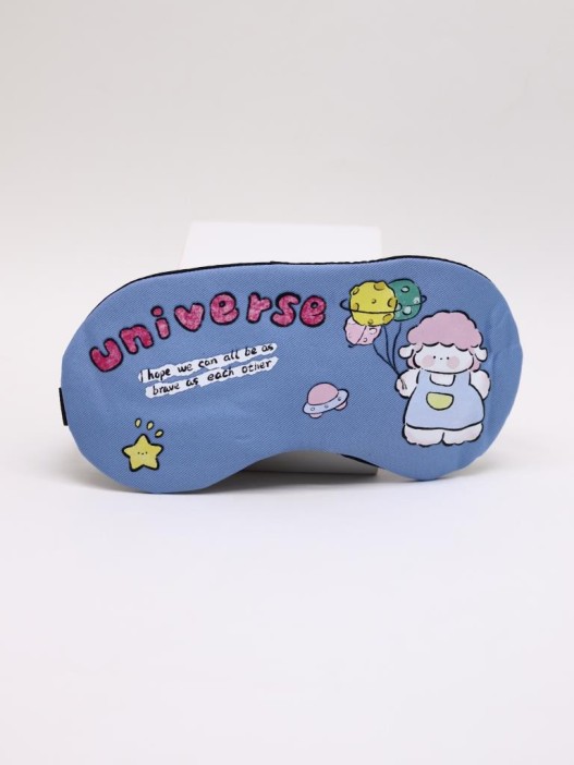 Маска для сна гелевая &quot;Happy travel&quot;, blue 