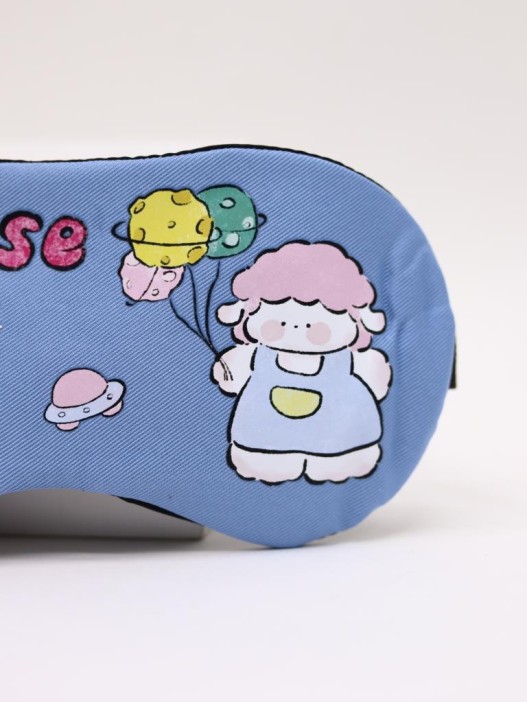 Маска для сна гелевая &quot;Happy travel&quot;, blue 