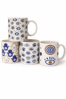 Набор керамических кружек 12шт. «Амулет», микс