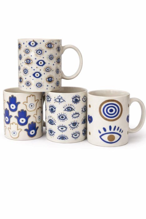 Набор керамических кружек 12шт. «Амулет», микс 