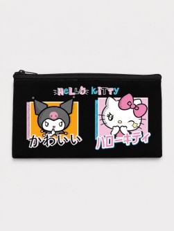 Пенал плоский "Hello Kitty&friends", полиэстер, 210 ден (20,5*10,8см)