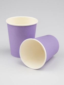 Набор бумажных стаканов 16 шт. "Party purple", (9,5 см)