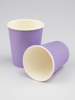 Набор бумажных стаканов 16 шт. "Party purple", (9,5 см)