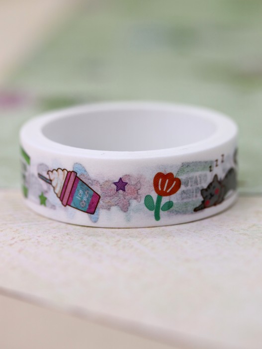 Декоративный скотч «Girlfriend», white 