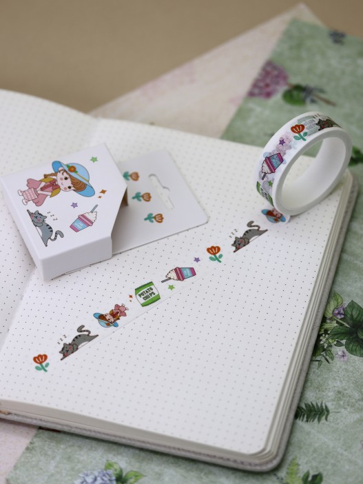 Декоративный скотч «Girlfriend», white 