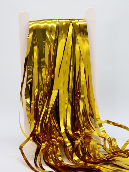 Праздничный занавес, дождик для фотозоны &quot;Rain&quot;, golden (100*200 см) 