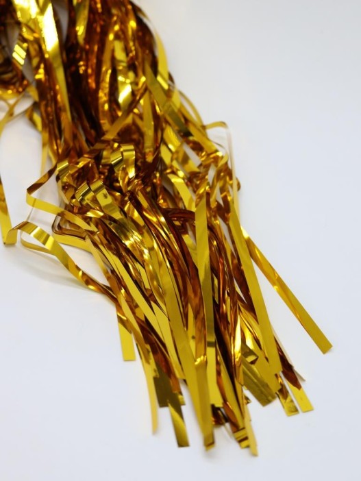 Праздничный занавес, дождик для фотозоны &quot;Rain&quot;, golden (100*200 см) 