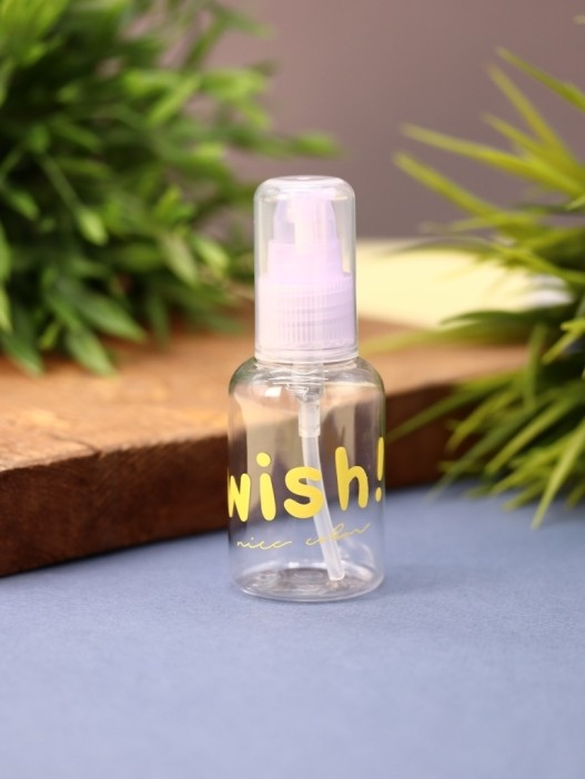 Дорожная бутылочка "Загадывай желание!", фиолетовая (50мл) 