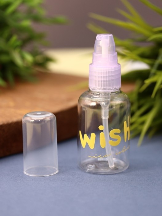 Дорожная бутылочка "Загадывай желание!", фиолетовая (50мл) 