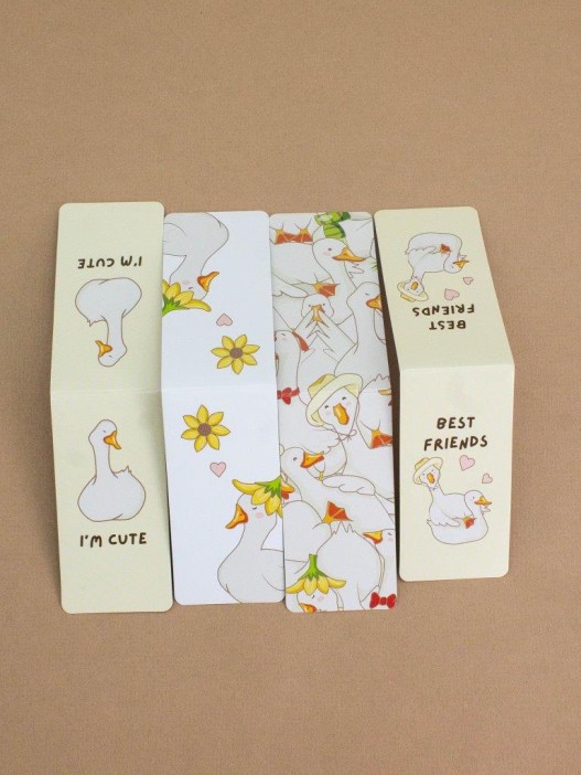 Набор магнитных закладок «Goose vibe», 4 шт., 35х70 мм 