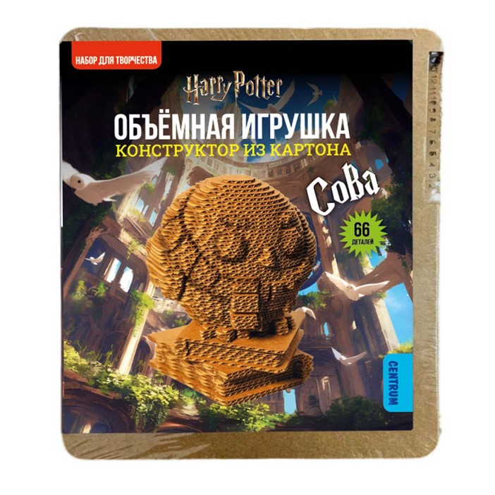 Конструктор объемный из картона "Букля", 66 деталей 