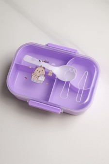 Ланчбокс "Capybara washing", purple (1090 мл)